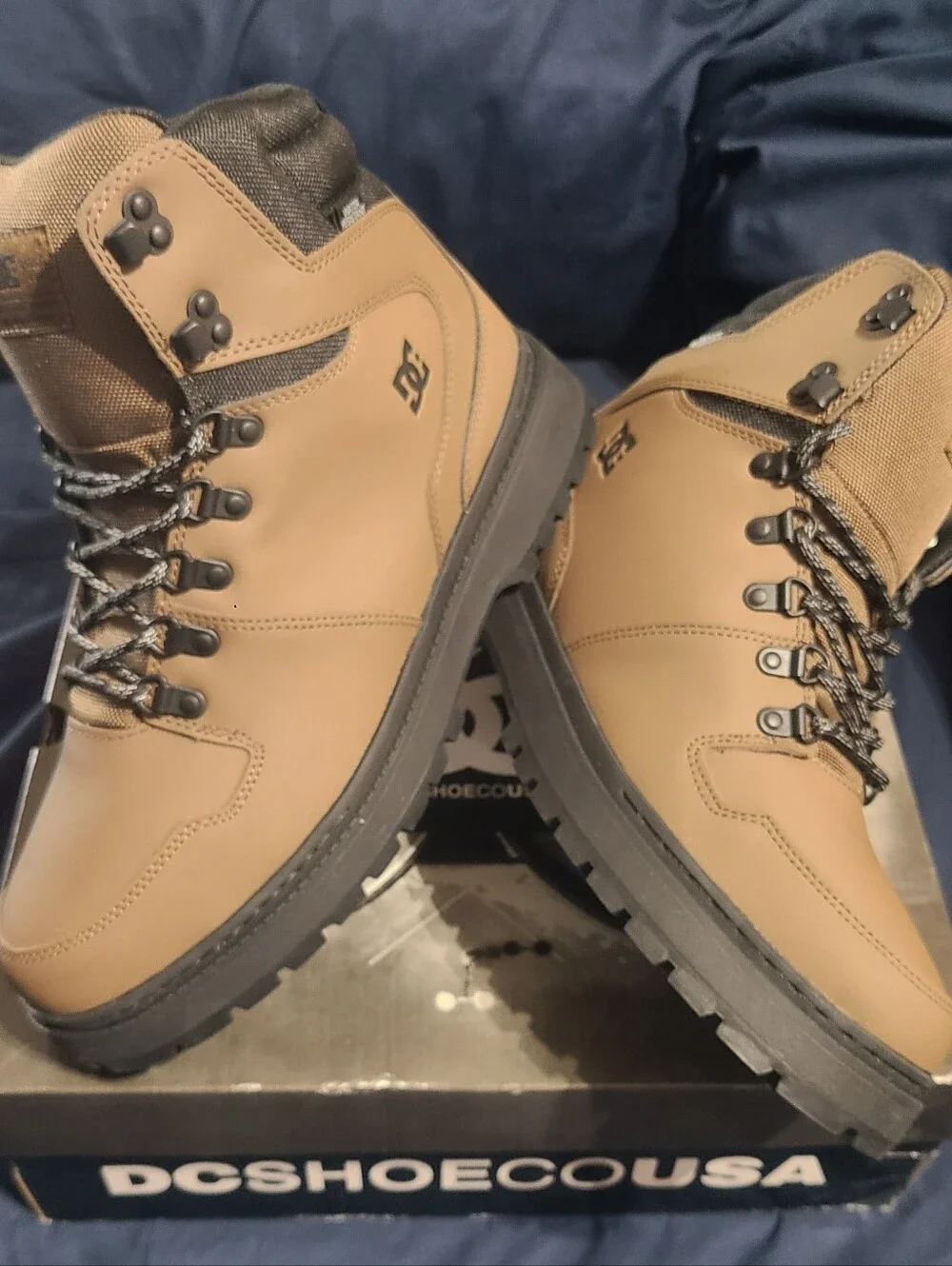 DC Peary TR Leather Boots, New In Original Box! Mens 10.5/Womens 12